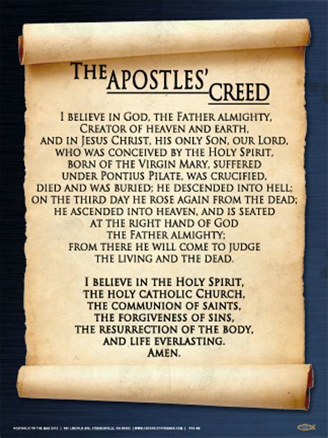 catholic apostles creed old version.